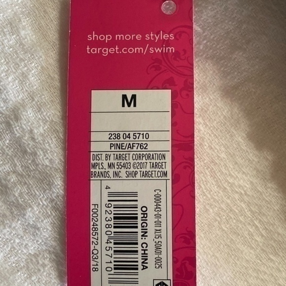 Xhilaration One Piece Bathing Suit Top Women M NWT - Picture 4 of 6